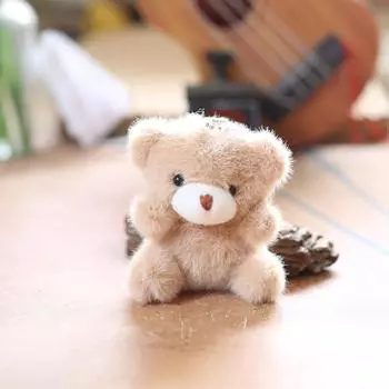Bear Cute Rabbit Bunny Plush Keychain Pp Cotton Kids Adults Decoration Backpack Brown Bear