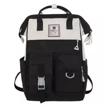 Bear Little Pattern Student Backpack With Multiple Compartments For Use School
