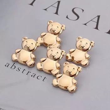Bear Shape Animal Style for Garment,Bag Sewing Clothes Accessories Button Decor DIY Buttons 5 pcs
