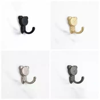 Bear shape Hanging Clothes Hook Rust-proof Strong Bearing Capacity Wall Hanging Hook Wear-resistant Zinc Alloy Wall Coat Rack