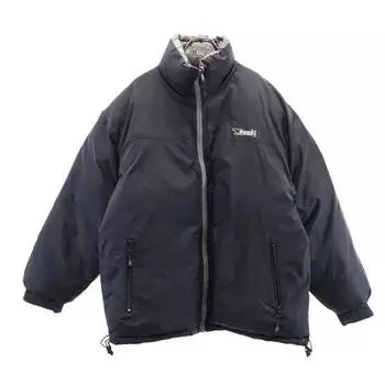 Bear USA Logo embroidery reversible Down jacket L black Men s Used