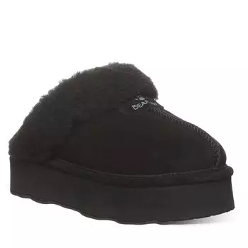 BEARPAW Ретро Локи Разноцветные Тапочки Обувь Удобные и 7 Женские Женские Женские Легкие, Черный/Черный,