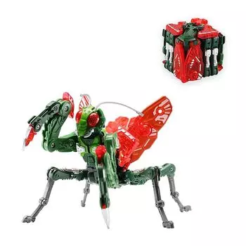 BEASTBOX 52TOYS BB-28 REAPER Игрушка-трансформер Жнец Трансформируется из кубика в игрушку-трансформера насекомого/богомола Окрашенная подвижная фигурка