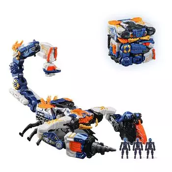 BEASTBOX 52TOYS BB-60 HURRICAN Трансформирующаяся игрушка Ураган Трансформируется из куба в скорпиона, окрашенная, очень подвижная фигурка