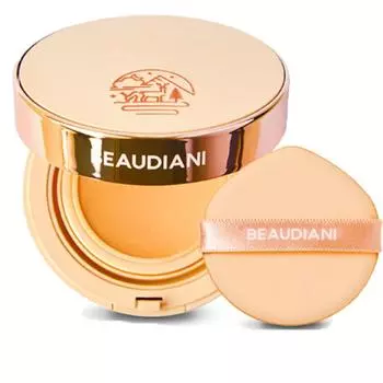 Тональная основа Beau Diani Watery Glow Cover Foundation с сетчатой основой, обеспечивающая хорошее покрытие, которое не скатывается, 12 г, Natural Daily No. 1, 1 шт.