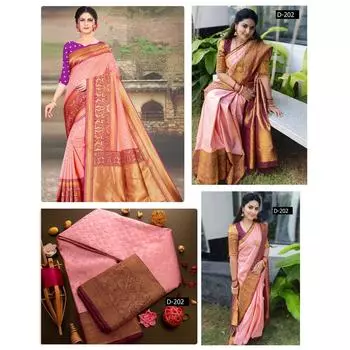 Beautifull Rich Pallu и жаккардовая отделка по всему сари