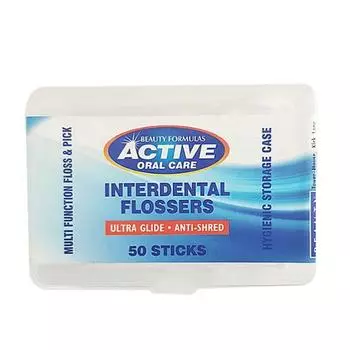 beauty formulas Active Interdental Pros/Floss Toothbrush (50 stick)