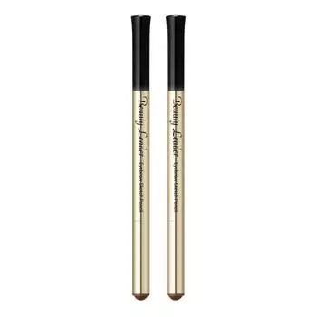 Карандаш для бровей Beauty Leader, нет. 4 темно-коричневых, 2 шт.