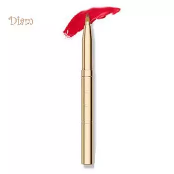 BEAUTY-MAKEUP Портативная выдвижная двухголовая кисточка для губ Аппликатор для губной помады One Size золотистый