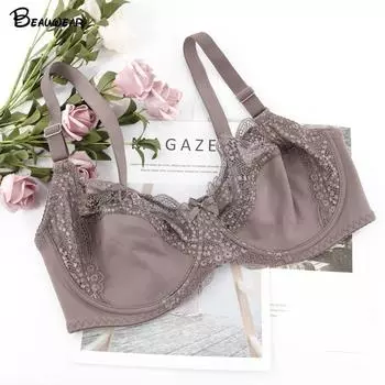 Beauwear, большой размер, бюстгальтер с чашкой для женщин, бюстгальтер на косточках без подкладок, женское сексуальное нижнее белье с полной чашкой, бюстгальтер больших размеров 85D бежевый