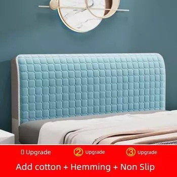 Bed Cover Cover Fabric New Arrival Ugly Cover Handy Gadget 2023 All-Inclusive Universal New Soft Cover Wood Board Wooden Bed Backrest Neutral Dream light green 100*65cm
