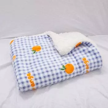 Bed For Small Medium Cats Dogs Cat Nest Cat Rug Pet Blanket Puppy Mattress Dog Pad Pets Supplies S-40x55cm-Blue White