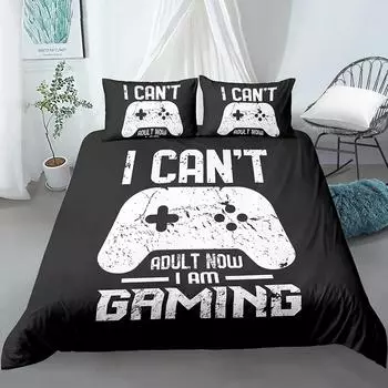 Bedding Set for Boys Modern Gamer Comforter Cover Video Game Duvet Cover Kids Bedding Set Gamer 23pcs Polyester Quilt Cover 70x133cm 2pcs