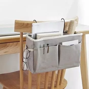 Bedroom storage rack, bedside hanging basket белый