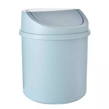 Bedroom with Cover Trash Garbage Can Small Trash Can Mini Desktop Bin Desk Dustbin