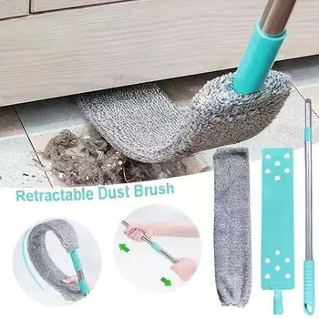 Bedside Dust Brush Stair Corner Household Artifacts Bed Bottom Gap Clean Fur Hair Dusty Magic Microfiber Duster