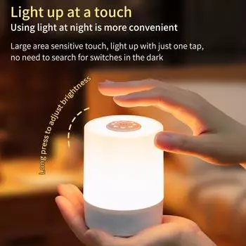 Bedside Led Night Lights Dimmable Charging Desktop Night Lamps Bedroom Bedside Lighting Decoration Touch Reading Led Table Lamps