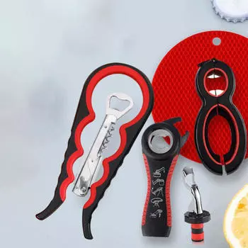 Beer Bottle Opener Jar Portable Bartender Use Tool Kitchen Gadget Lid Water