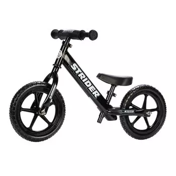 Беговел STRIDER 12 SPORT Подходит для детей от 18 месяцев до 5 лет Черный [товар]