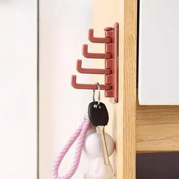 Behind The Door Clothes Hook Save Space Strong Adhesive Convenient Best Seller Functional Popular Nailless Hook 4 Hooks Hook Up