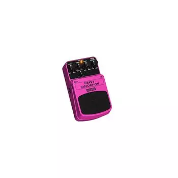 Педаль эффектов для гитары Behringer с тяжелым искажением HD300 HEAVY DISTORTION розовый