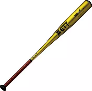 Бейсбольная бита ZETT Hardball Gouda Fz740GB, металл, 83 см, 900 г или более, желтое золото K II, сделано в Японии, BAT14383K (Супер Дюралюминий) (5302К)