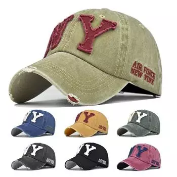 Бейсбольная кепка Snapback в стиле ретро. Шляпа от солнца. Весенне-осенняя бейсболка. Спортивная кепка. Кепка с надписью New York. Кепка в стиле хип-хоп. Adjustable