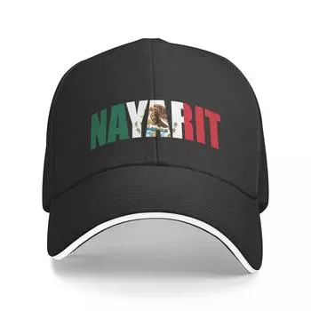 Бейсбольная кепка унисекс с лентой для женщин, Snapback Nayarit, Мексиканский флаг, государственная кепка на заказ, походная шляпа, женская кепка Adjustable