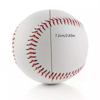 Бейсбол Нет. 9Softball Hardball Training Handmade Balls Fitness Products Белые защитные детские бейсбольные мячи для мужской тренировочной командной игры 7.2cm