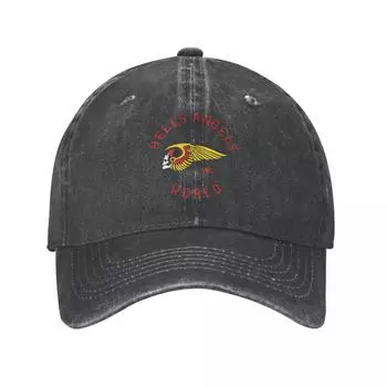 Бейсбольные кепки с логотипом Hells Angels World, унисекс, джинсовая шляпа Snapback, воин, братство, мотоциклетные шапки для тренировок на открытом воздухе One Size