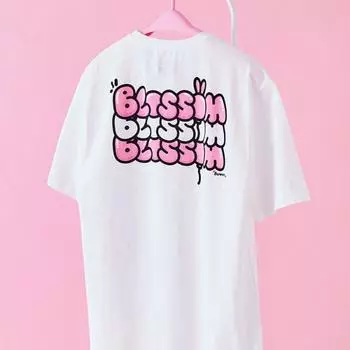 Белая футболка с короткими рукавами Line Friends Subsidiary Blossom (M-L)