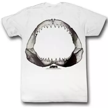 Белая футболка унисекс Jaws Jaws буквально узкого кроя S