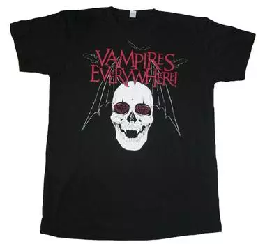 Белая футболка унисекс Vampires Everywhere с черепом S
