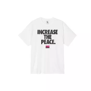 Белая мужская футболка Nike x Stussy Enhance The Peace CU9252-100 L