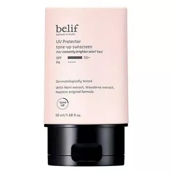 belif UV Protector Tone-Up Sunscreen SPF50+ PA++++, 50 мл, 1 шт. 1 PCS