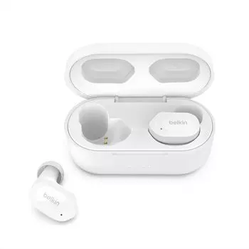 Belkin SOUNDFORM Play полностью беспроводные наушники Bluetooth 6 мм драйвер 4 микрофона технология вызова шумоподавление до 38 часов музыки