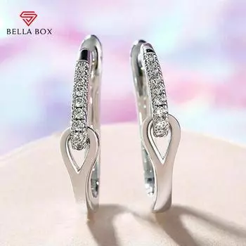 BELLA BOX Модные серьги-кольца, простой стильный дизайн, современные женские серьги, хорошее качество, оптовая продажа ювелирных изделий для свадебной вечеринки