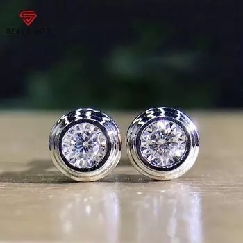 BELLA BOX модные универсальные маленькие серьги-гвоздики для женщин, 3 металлических цвета в наличии, аксессуары для повседневной носки, женские массивные серьги белый