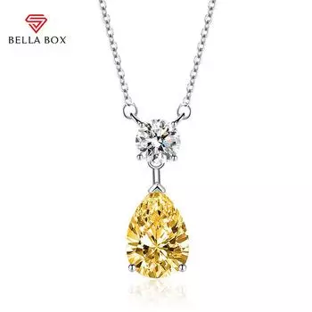 BELLA BOX ожерелье в форме капли, разноцветные модные свадебные украшения для помолвки синий