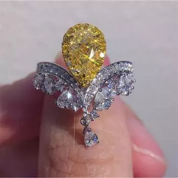 BELLA BOX Роскошное яркое высокоуглеродистое сверло для любовной коронации, кольцо-корона, подходящее для дам, банкета, вечеринки, модные ювелирные изделия Opening control