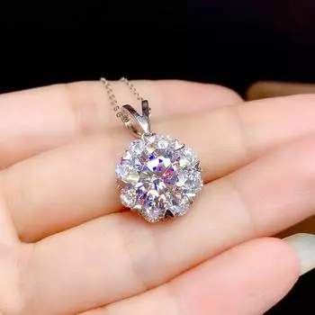 BELLA BOX Восемь сердец Восемь стрел имитация муассанита модное ожерелье с подвеской подходит для женщин повседневные вечерние модные украшения