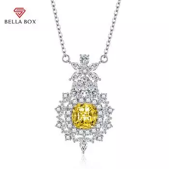 BELLA BOX винтажное ожерелье с подвеской, многоцветное модное свадебное помолвочное ювелирное изделие зелёный