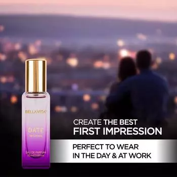 Bella Vita Luxury Date Woman Eau De Parfum Духи с розовым перцем, жасмином и ванилью | Премиум, стойкий цветочный и фруктовый аромат для женщин, 20 мл 20ml
