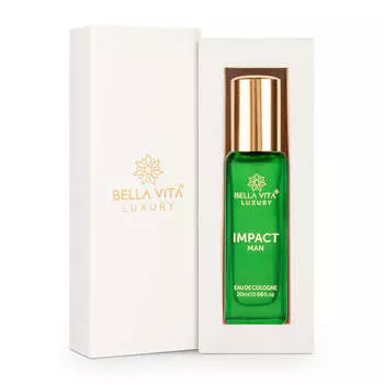 Bella Vita Luxury IMPACT MAN Одеколон Парфюм | Древесный, цитрусовый стойкий аромат EDC для мужчин 20 мл