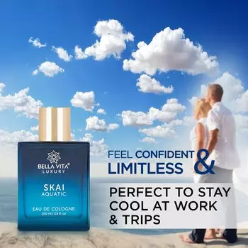 Bella Vita Luxury Skai Aquatic Eau De Cologne Духи унисекс для мужчин и женщин 20 ML