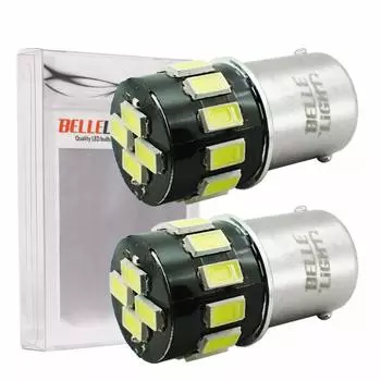 BELLELIGHT 24V Короткий размер BA15s Габаритный фонарь S25 Белый 16 рядов (BA15s Короткий размер, 24В Белый) BA15s short size