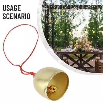 Bells Jingle Metal Christmas Pure Copper Bell Mini Cowbell Decorative Vintage Wind Chime Pendant Anti-Theft Door Bell Home Decor