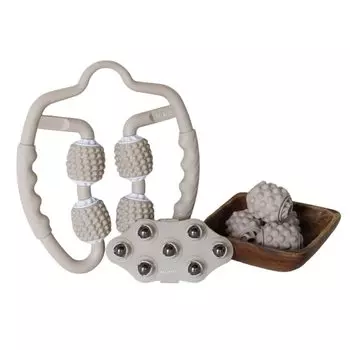 Belmise Fascia Roller, набор из 3 предметов, поверхностный мышечный ролик, магнитный ролик, миофасциальный релиз, Kinmaku, массаж спины, растяжка, отеки, йога-ролик