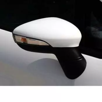 Белые автомобильные боковые зеркала для Ford Fiesta VI MK6 CB1 CCN 2009 2017, колпаки на крылья, замена хэтчбека, седана, фургона, слева Left side LH