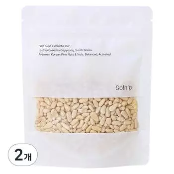 Белые кедровые орехи Solnip, 90 г, 2 шт., корейские орехи